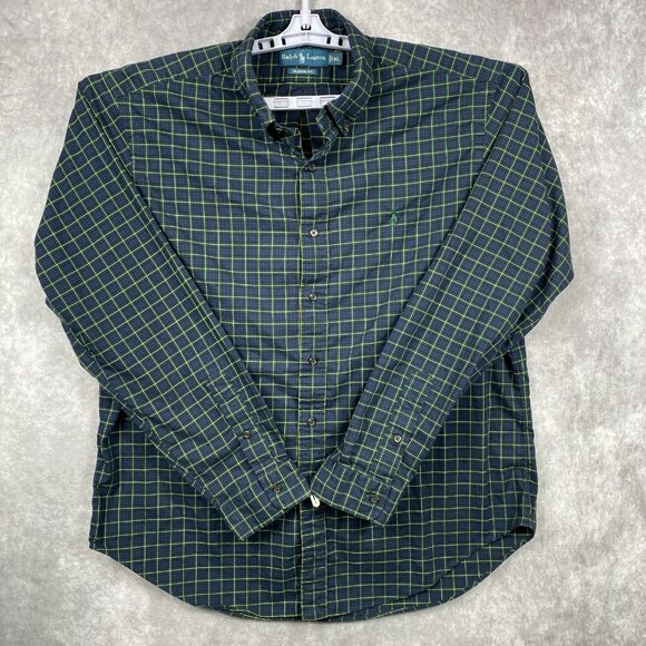 Ralph Lauren Other - Ralph Lauren Button Down Shirt Mens XL Green/Purple Plaid Classic Fit Vintage